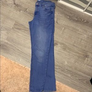 Super skinny blue jeans